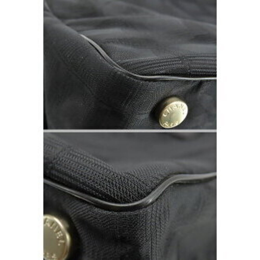 Chanel Travel Line Tote Bag Shoulder Black Nylon Leather - Picture 6 of 9